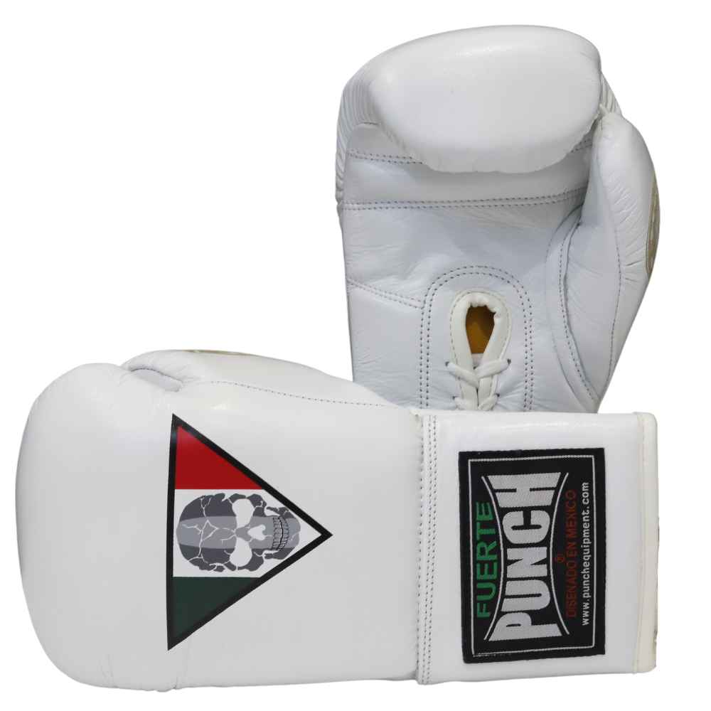 Mexican-Lucky-13-White-Lace-up-Boxing-Gloves (8554631168296)