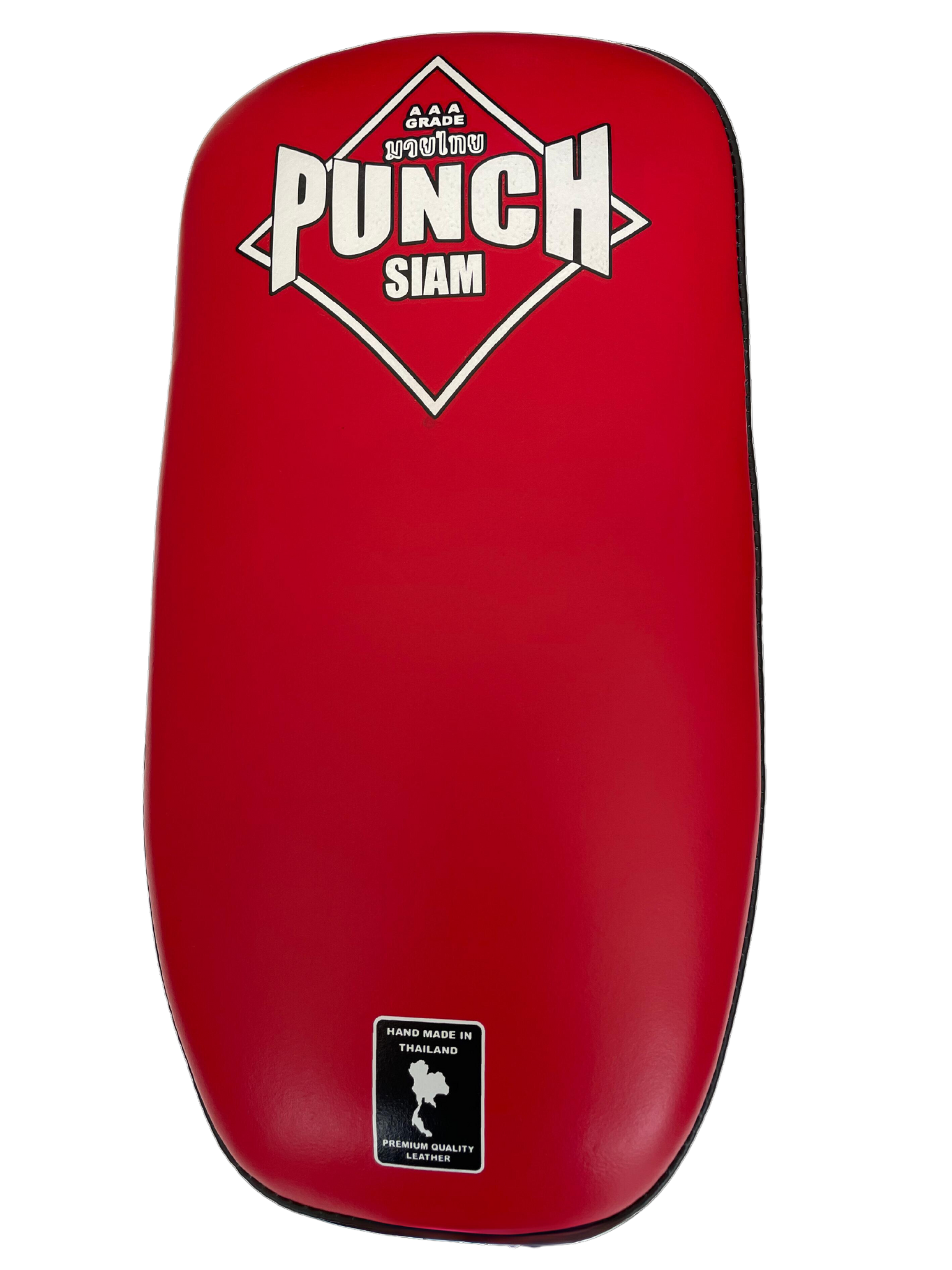 THAI PAD - Siam™ - LEATHER- SINGLE STRAP BUCKLE - RED/WHITE