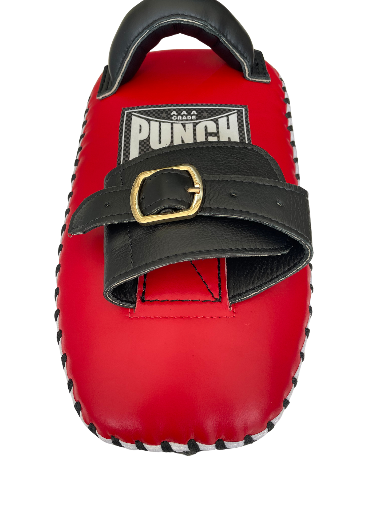 THAI PAD - Siam™ - LEATHER- SINGLE STRAP BUCKLE - RED/WHITE
