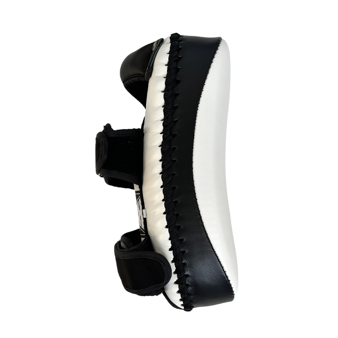 THAI PAD - Siam™ - LEATHER - CURVED - DOUBLE STRAP - WHITE