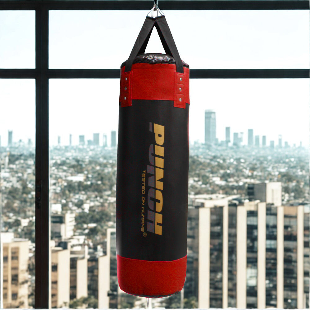 BOXING BAG Urban™ STRAPS 4FT BLK/ RED – Punch Equipment®