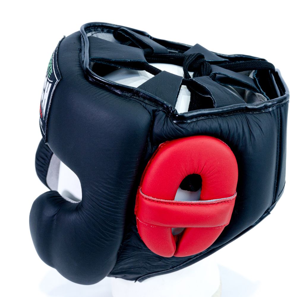 HEAD GEAR - Mexican™ ELITE - OSO - MATT BLK/RED