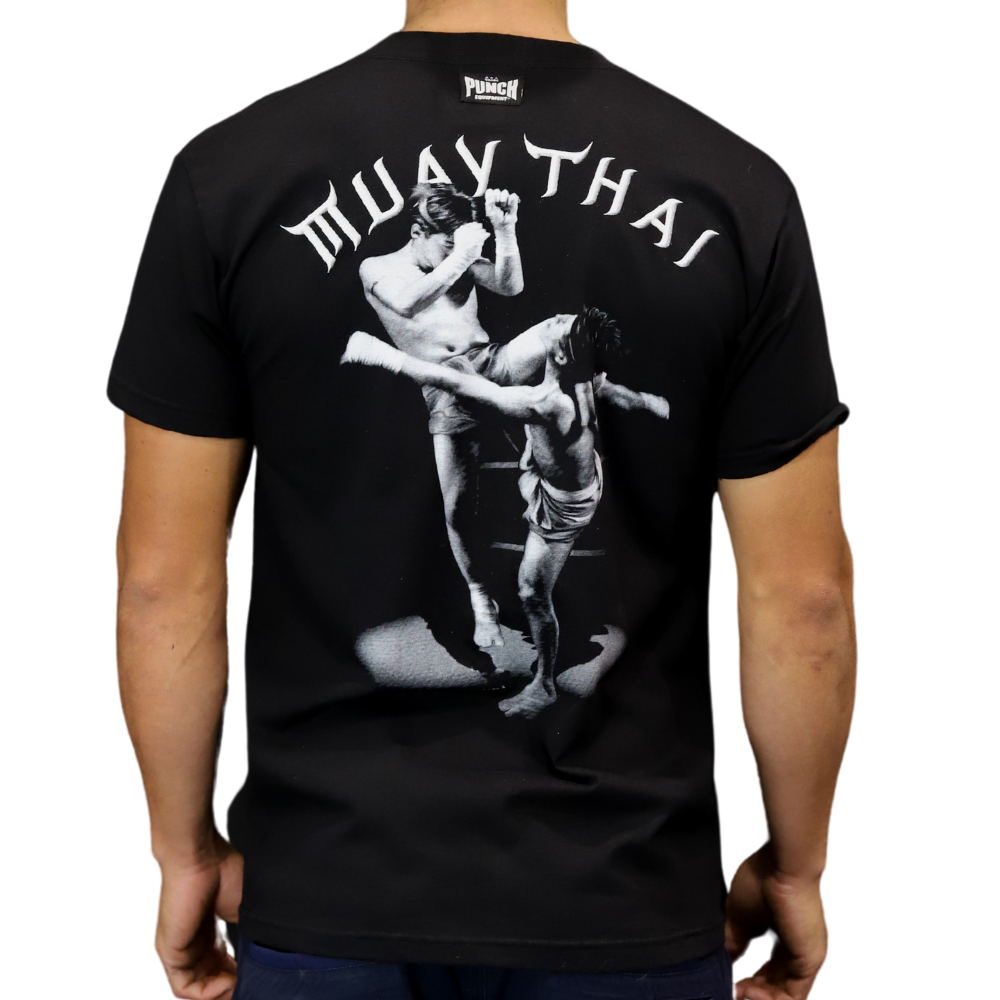 TSHIRT - Punch® THAI KNEE - BLACK
