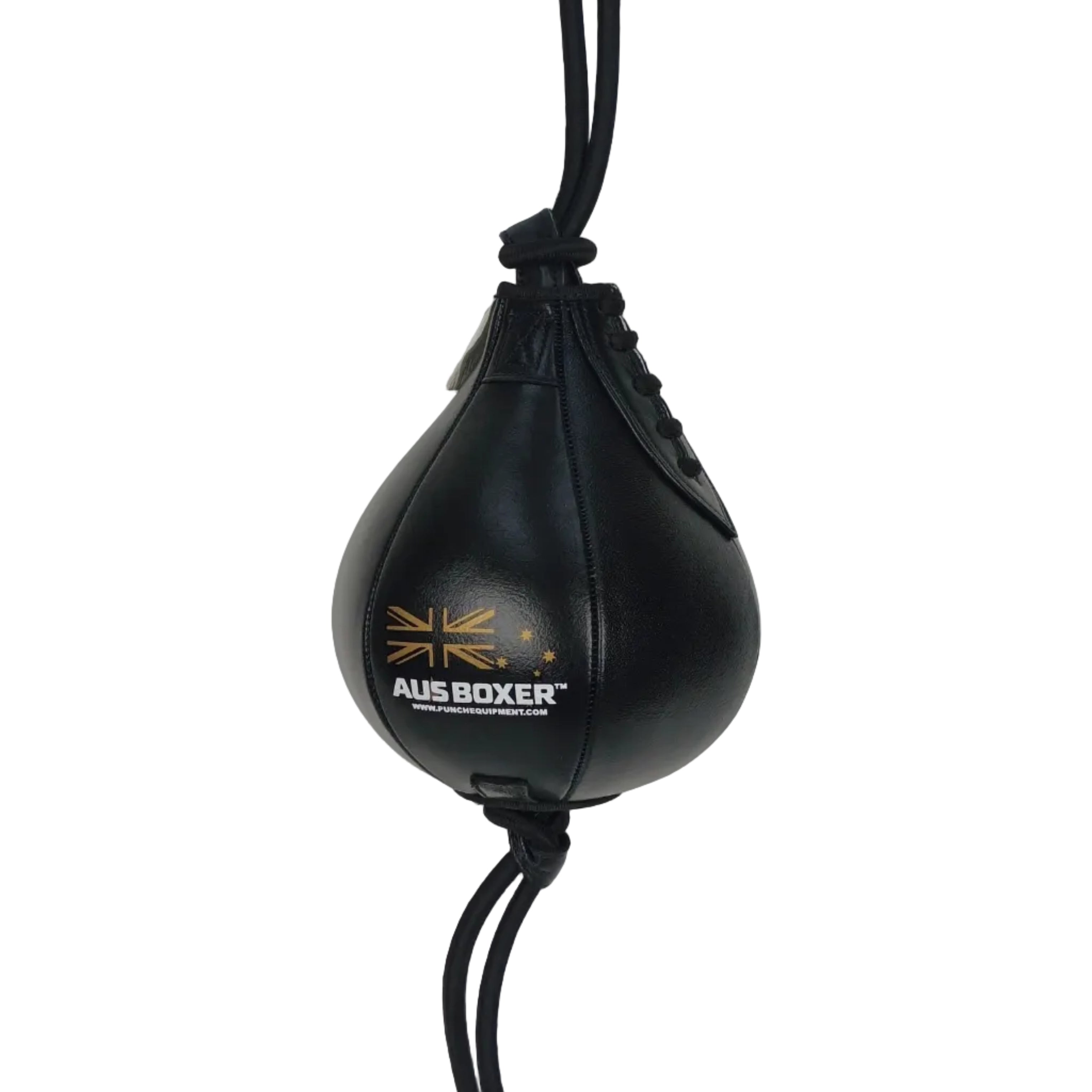 FLOOR TO CEILING BALL - Aus Boxer™ W/STRAPS - 8 INCH - BLACK
