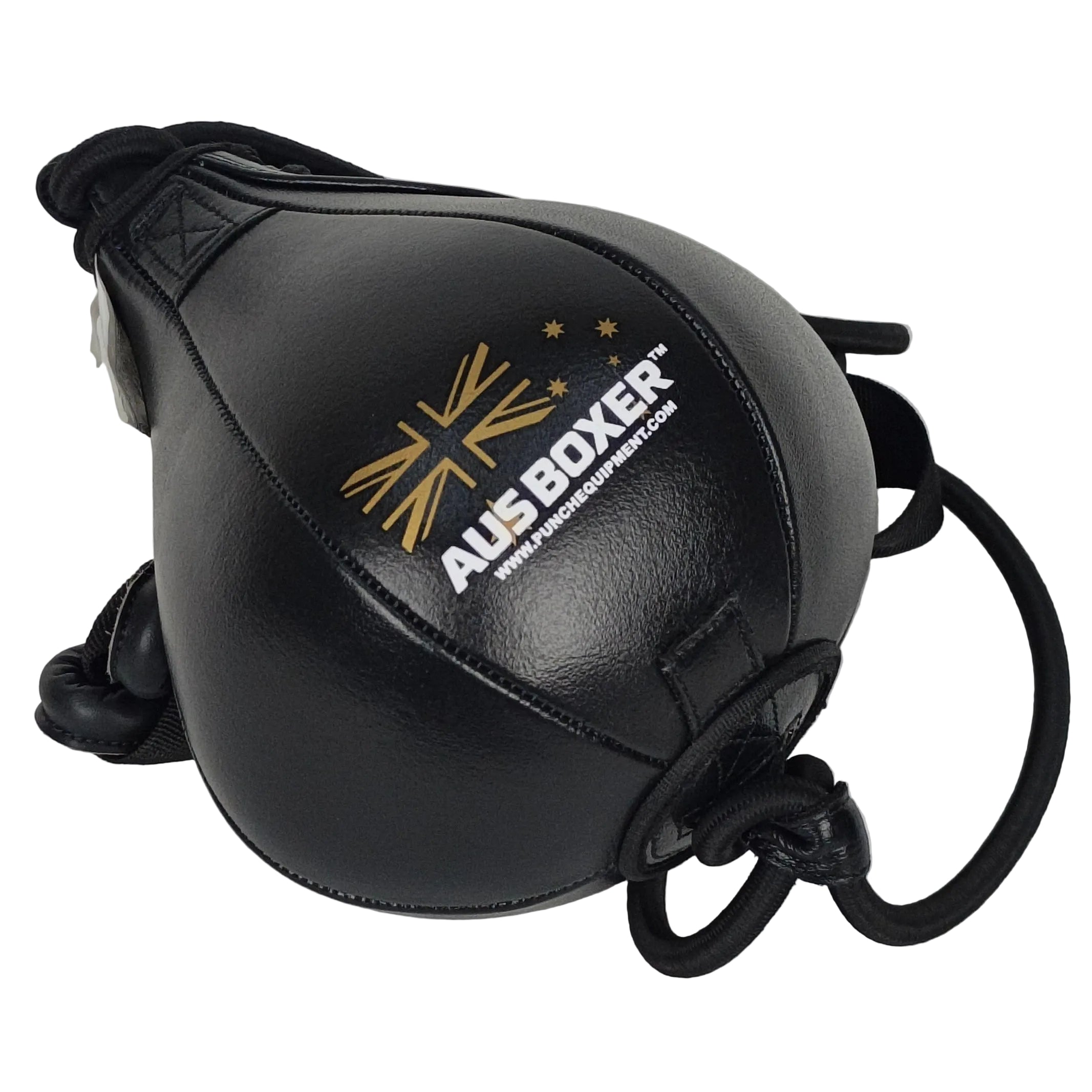 FLOOR TO CEILING BALL - Aus Boxer™ W/STRAPS - 8 INCH - BLACK