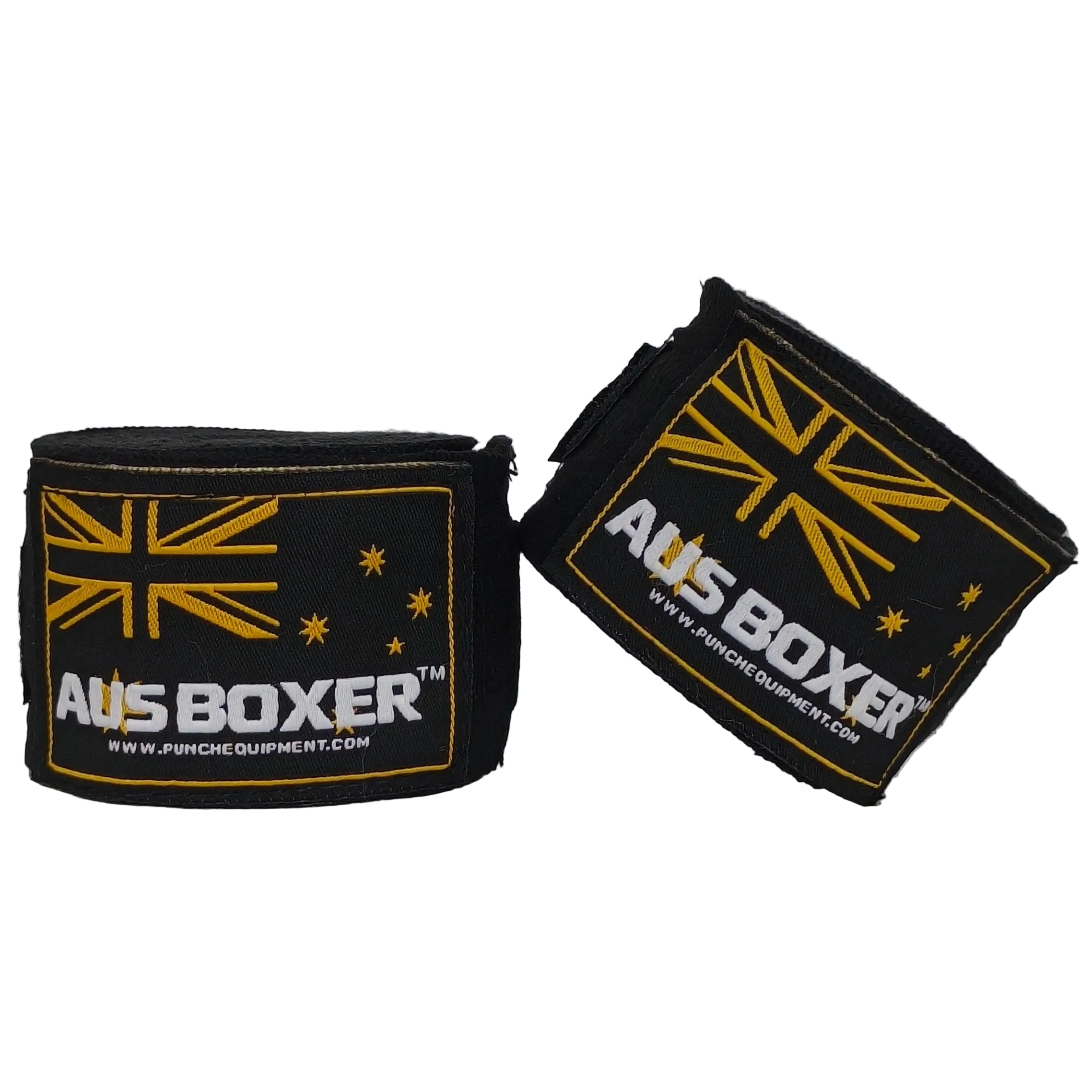 HAND WRAPS - Aus Boxer™ 3m - BLACK - BULK PACK of 10