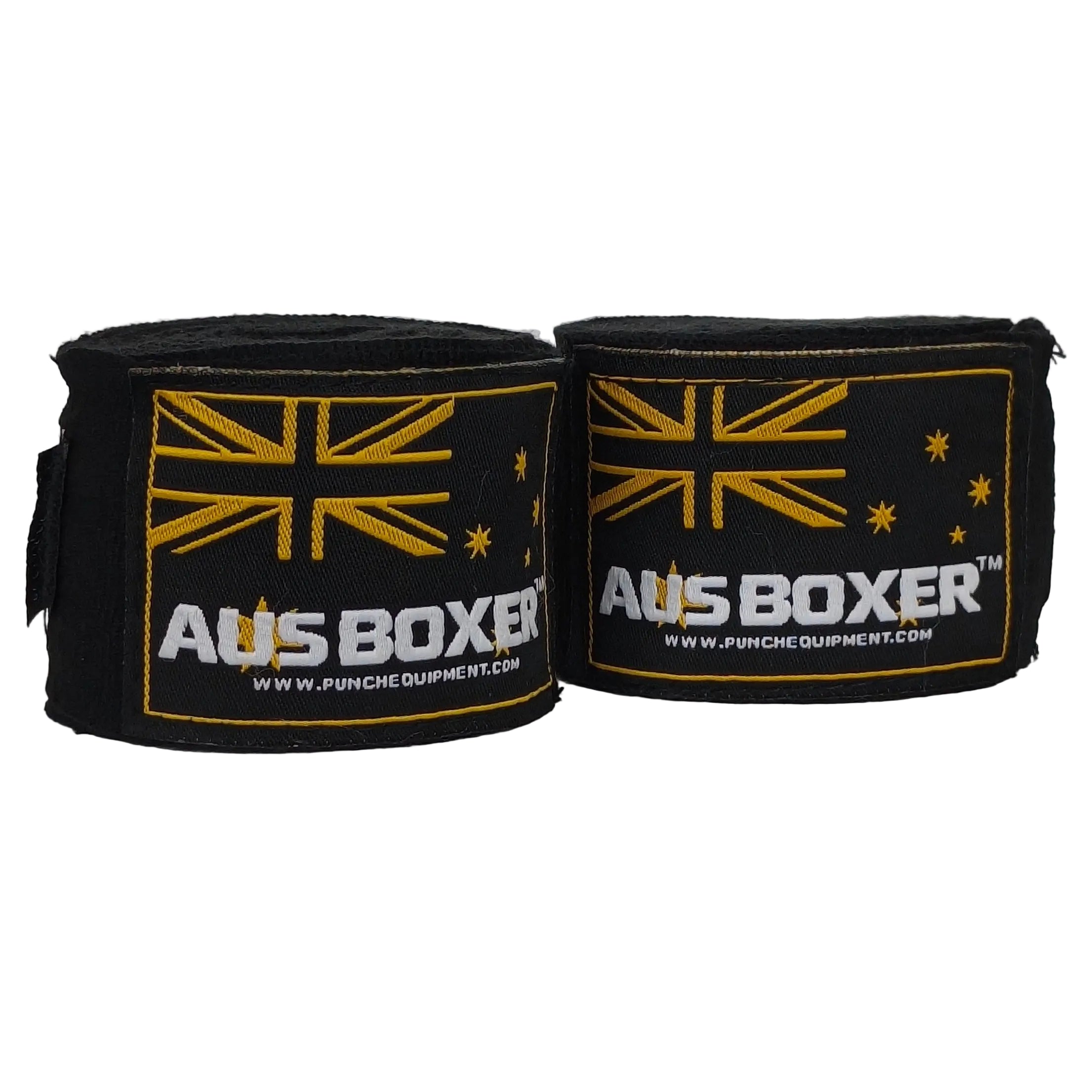 HAND WRAPS - Aus Boxer™ 3m - BLACK - BULK PACK of 10