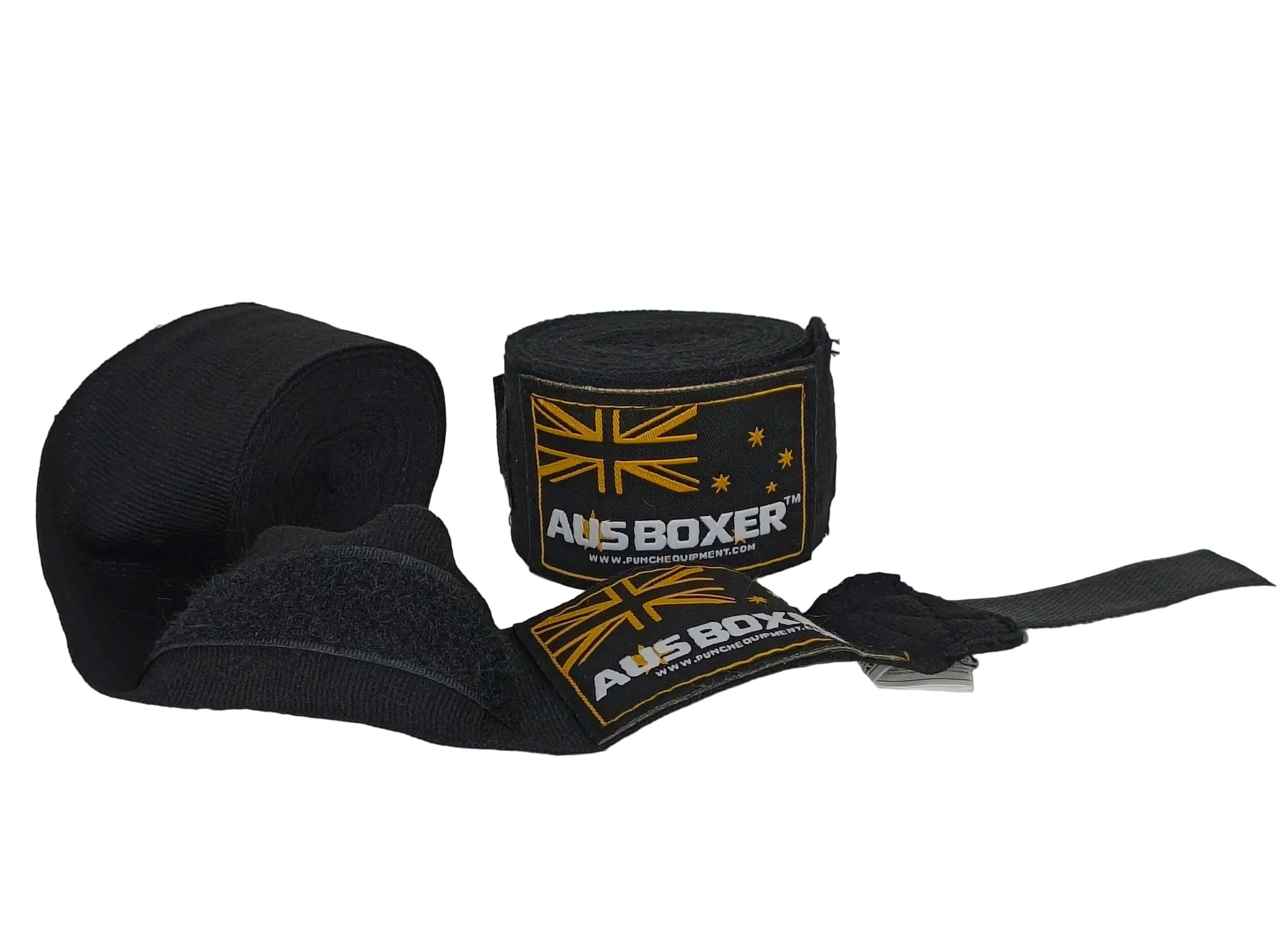 HAND WRAPS - Aus Boxer™ 3m - BLACK - BULK PACK of 10