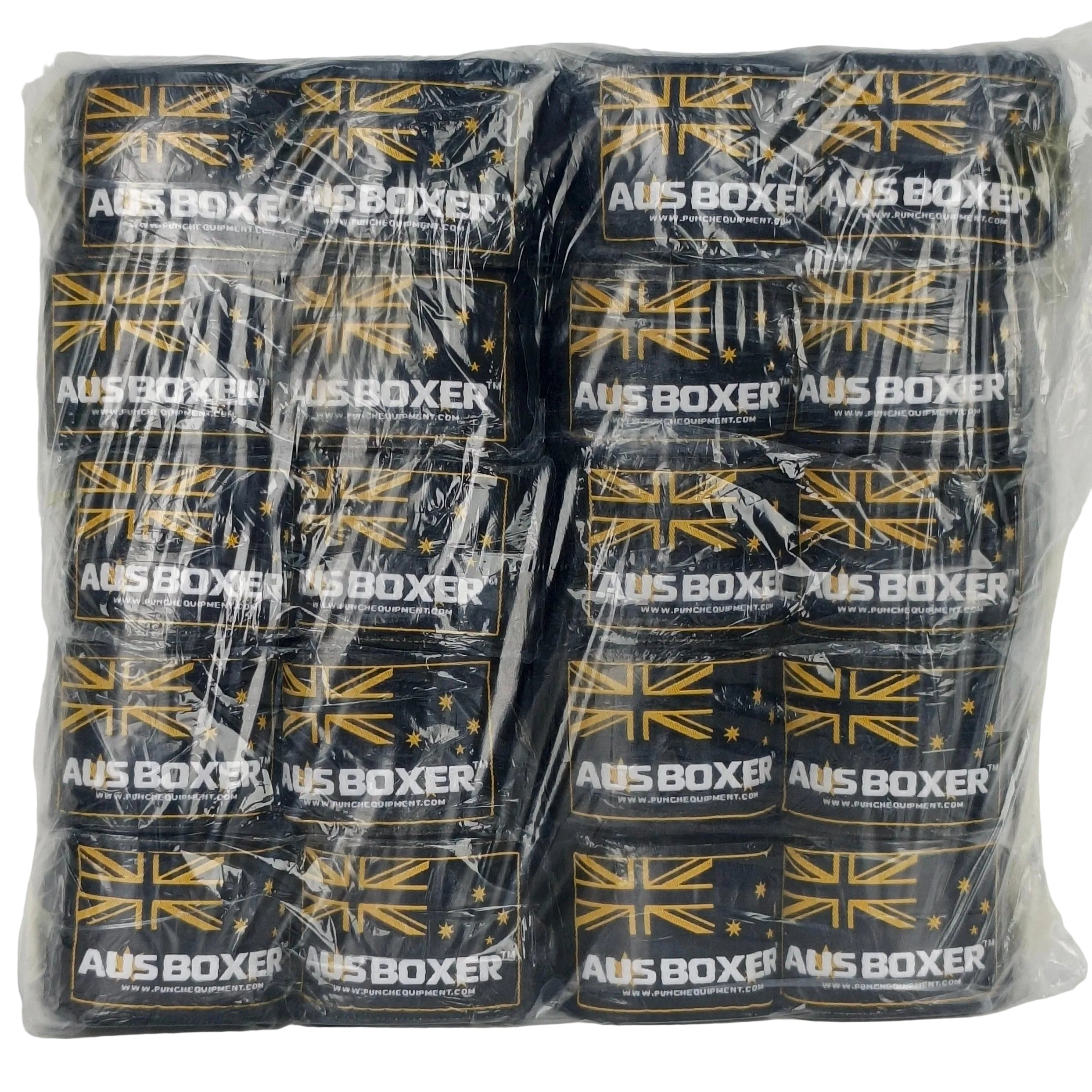 HAND WRAPS - Aus Boxer™ 3m - BLACK - BULK PACK of 10