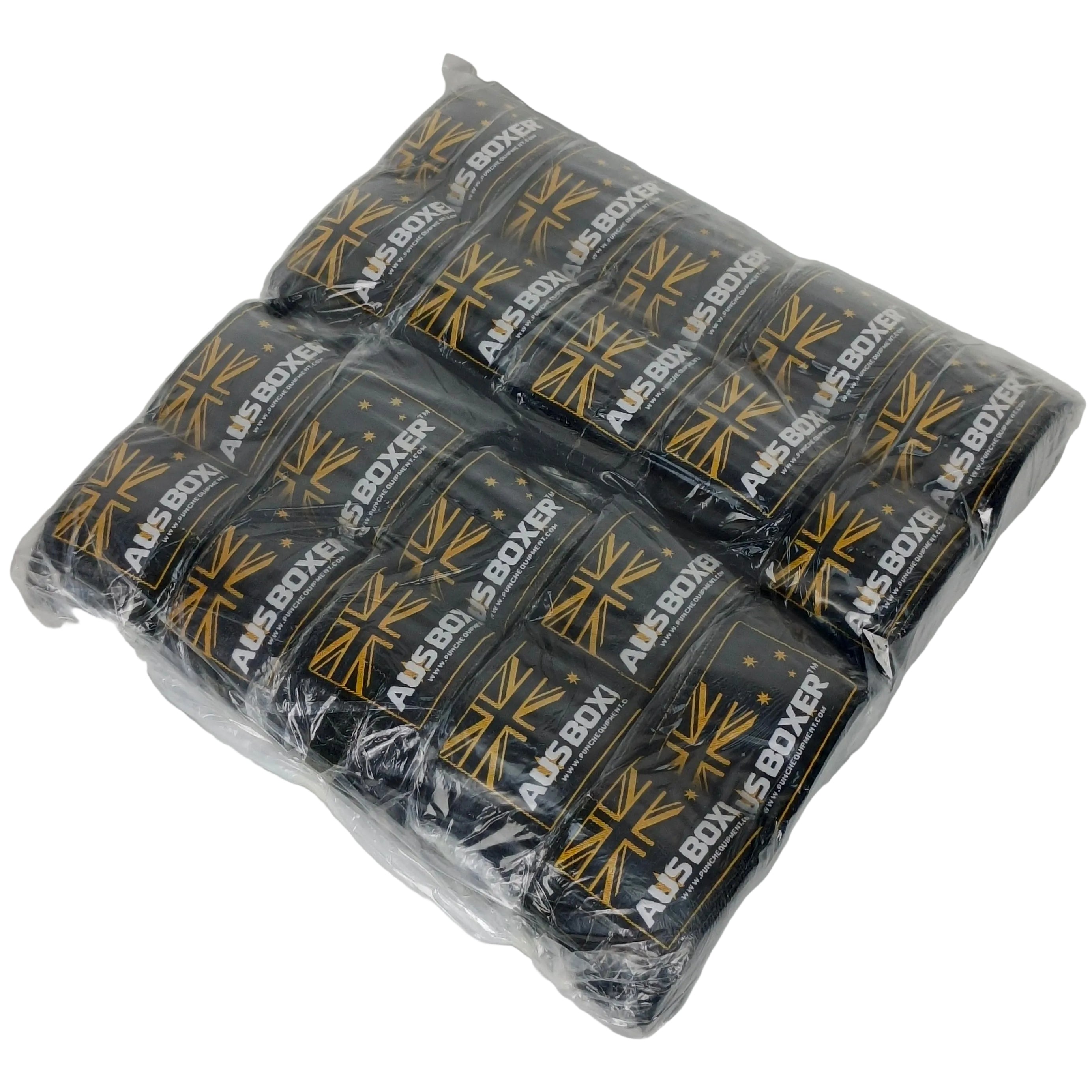HAND WRAPS - Aus Boxer™ 3m - BLACK - BULK PACK of 10