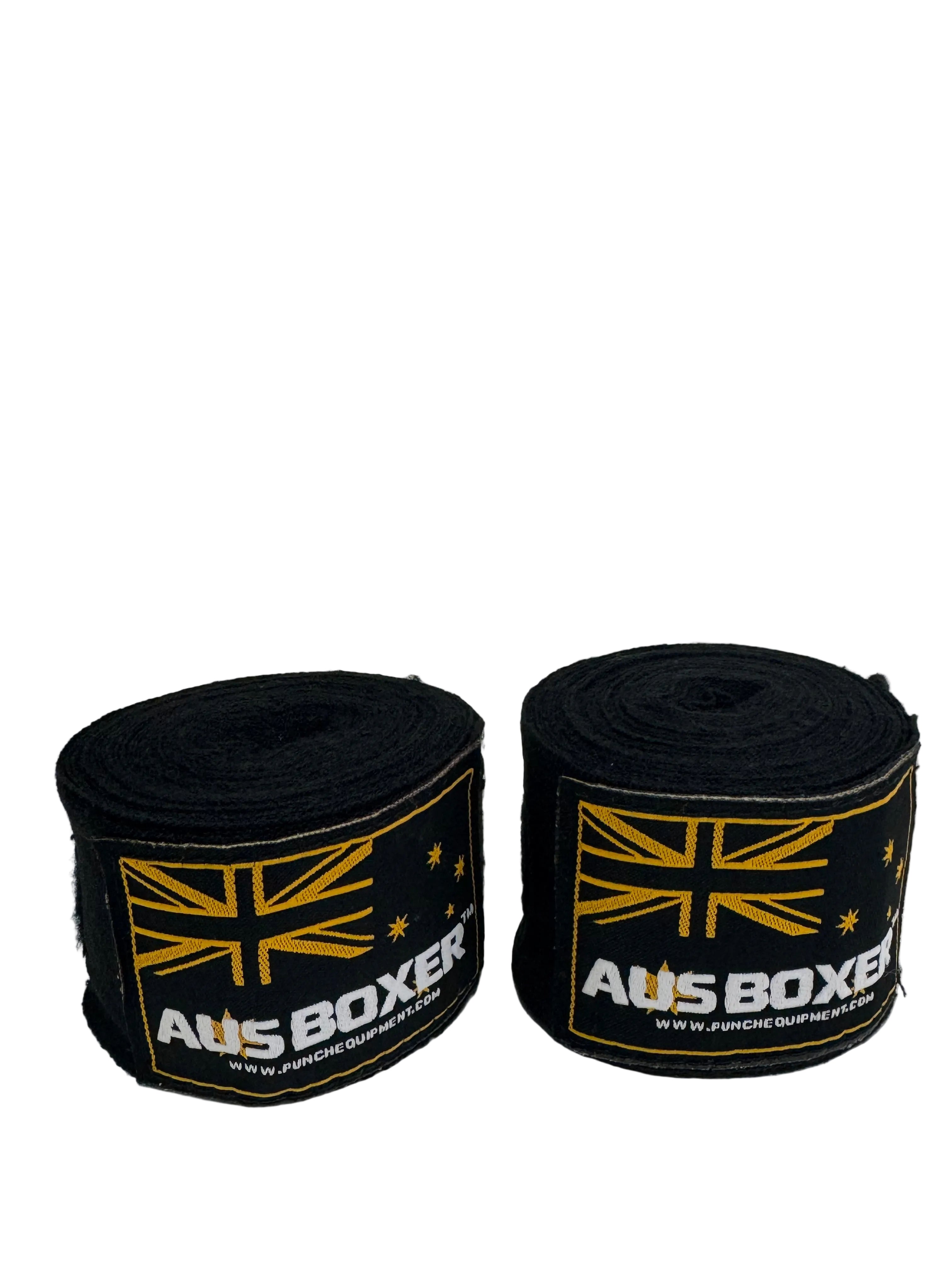 HAND WRAPS - Aus Boxer™ 3m - BLACK - BULK PACK of 10