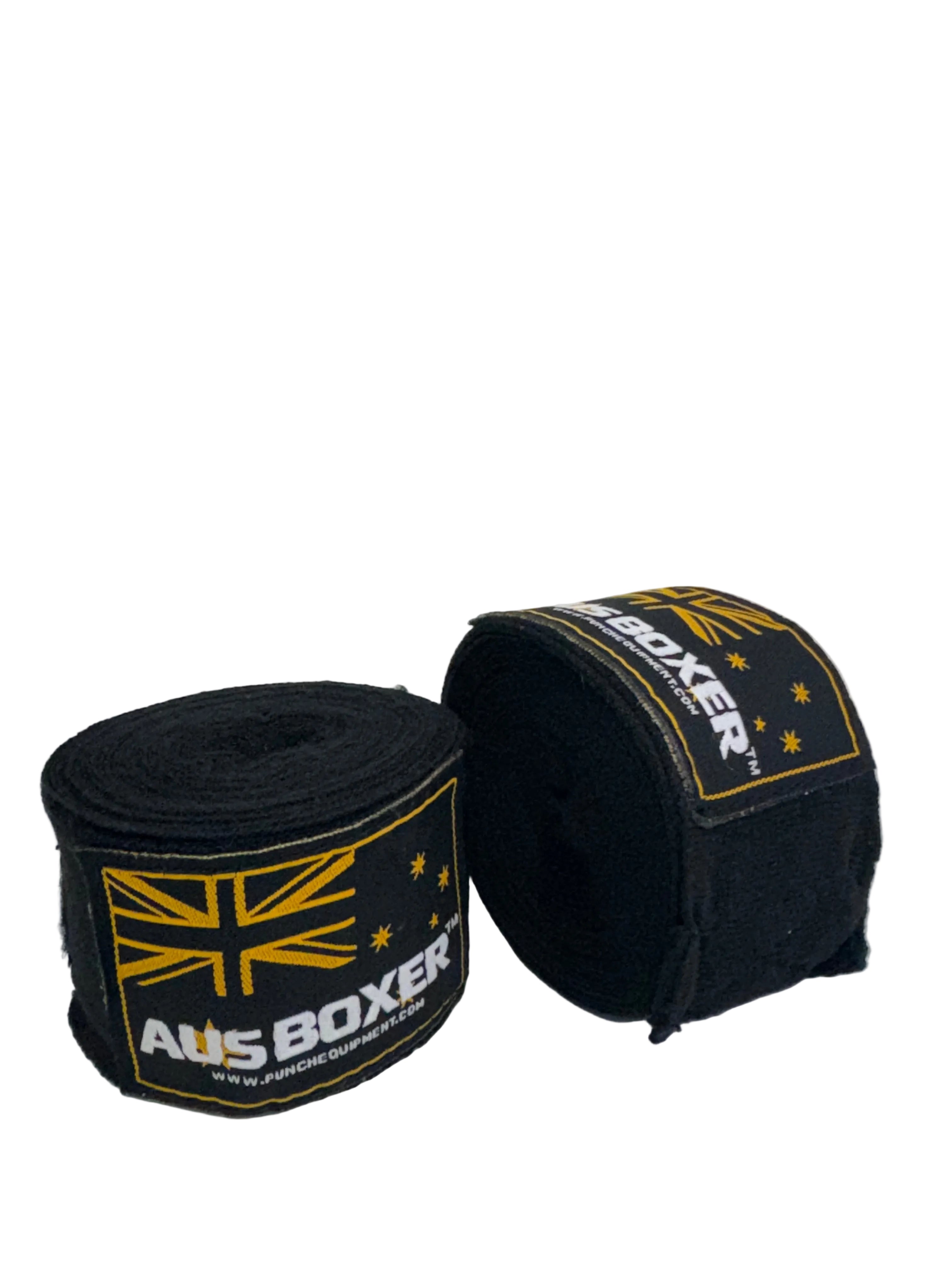 HAND WRAPS - Aus Boxer™ 3m - BLACK - BULK PACK of 10