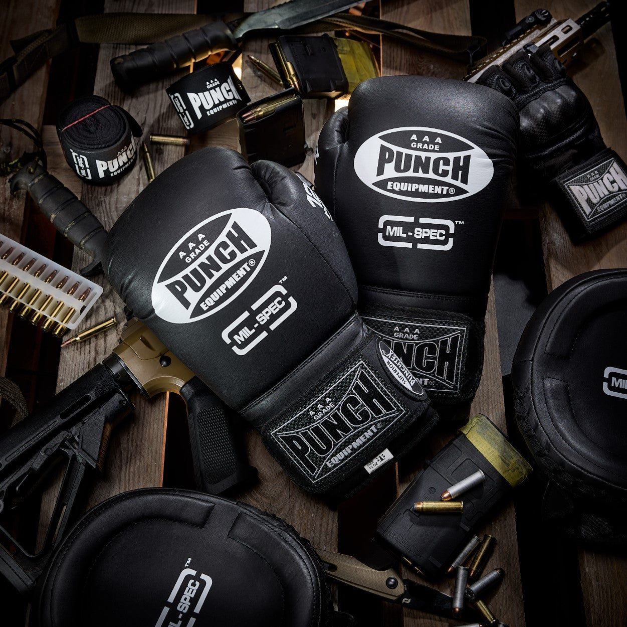 HAND WRAPS - Mil Spec® - 4.5m - 3 SET - BLACK