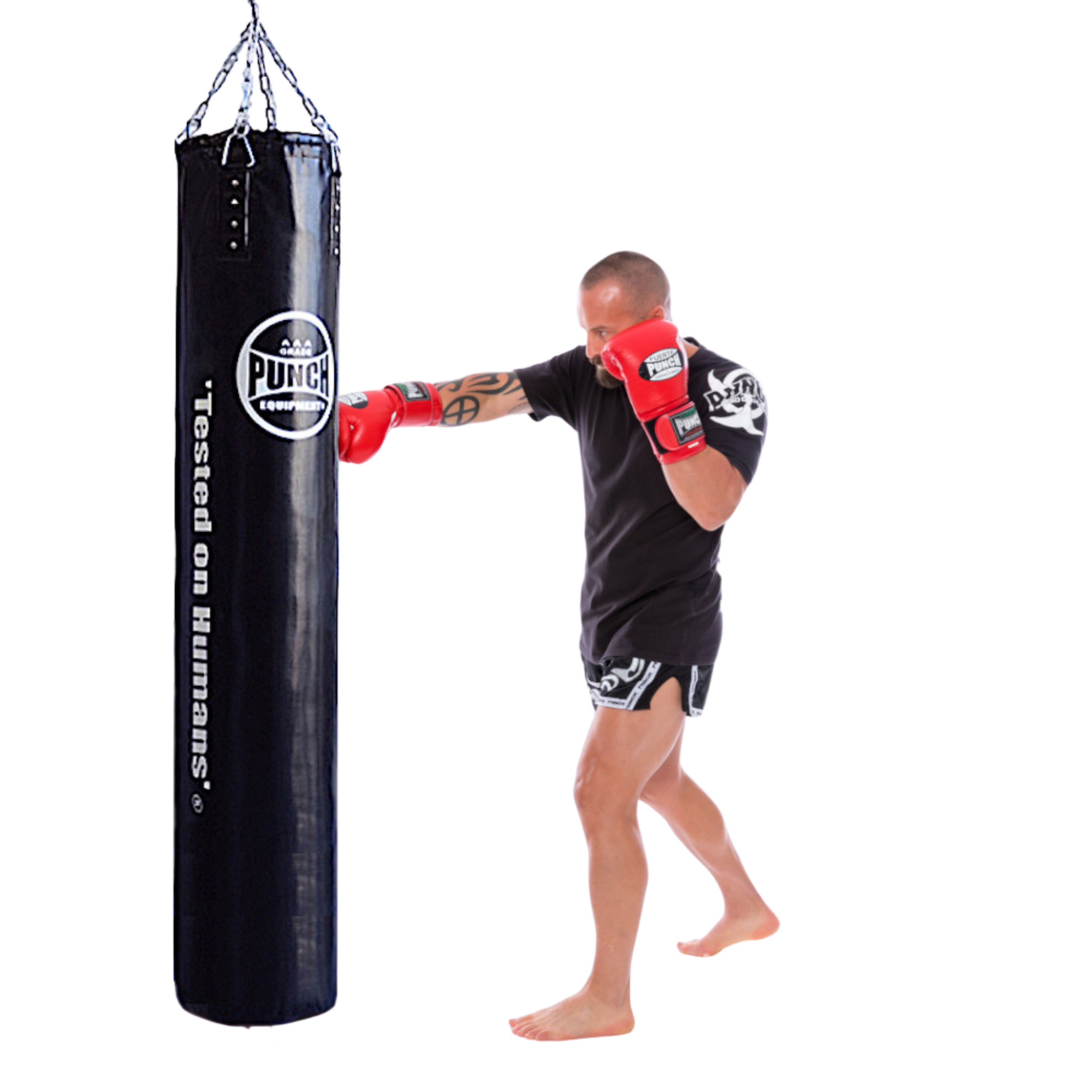 BOXING BAG - Trophy Getters® REFILLABLE - 6FT - BLACK