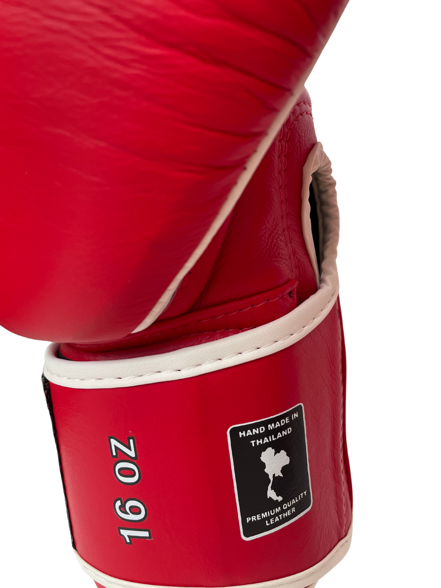 BOXING GLOVES - Siam™ - LEATHER - RED - 16OZ