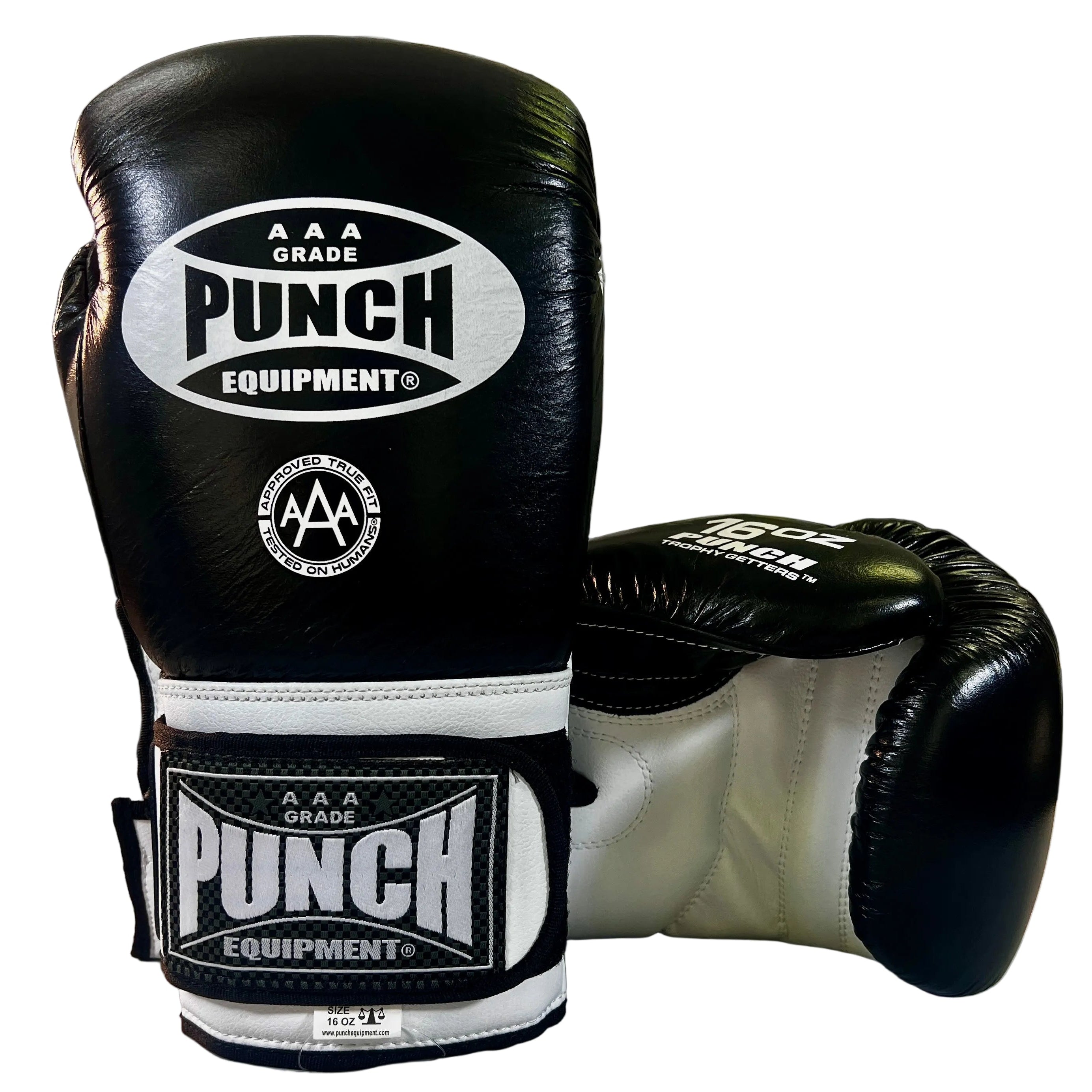 16oz Black Trophy Getter Gloves by Punch Equipment