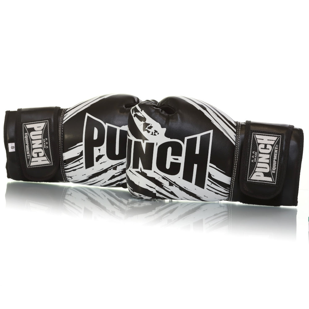 BOXING GLOVES - Youth (8-14yo) - 8oz - BLACK (8554642145576)