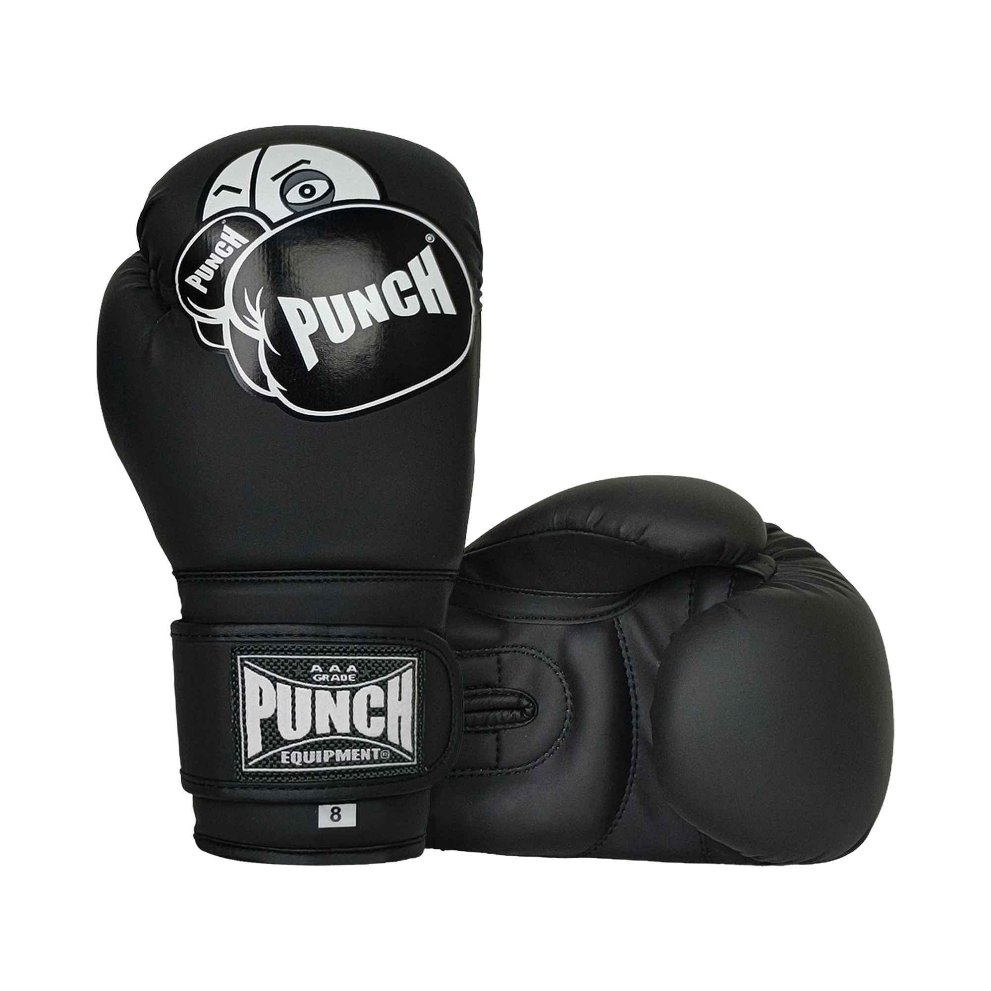 8oz Black Junior gloves ages 8-14