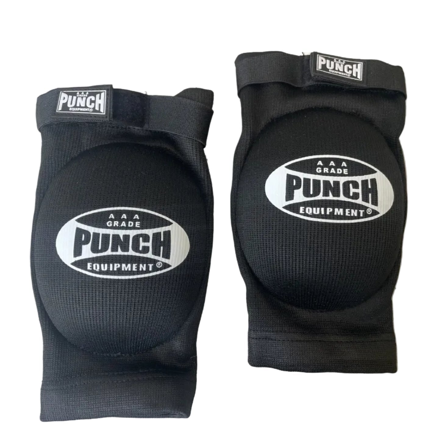 Pair of black elbow pads by punch equipment
