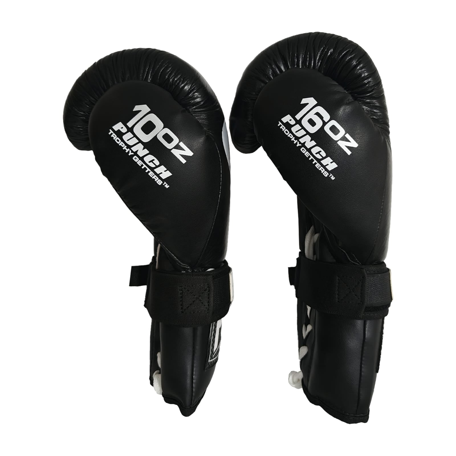 BOXING GLOVES - Trophy Getters® - LACE & LOCK - BLACK