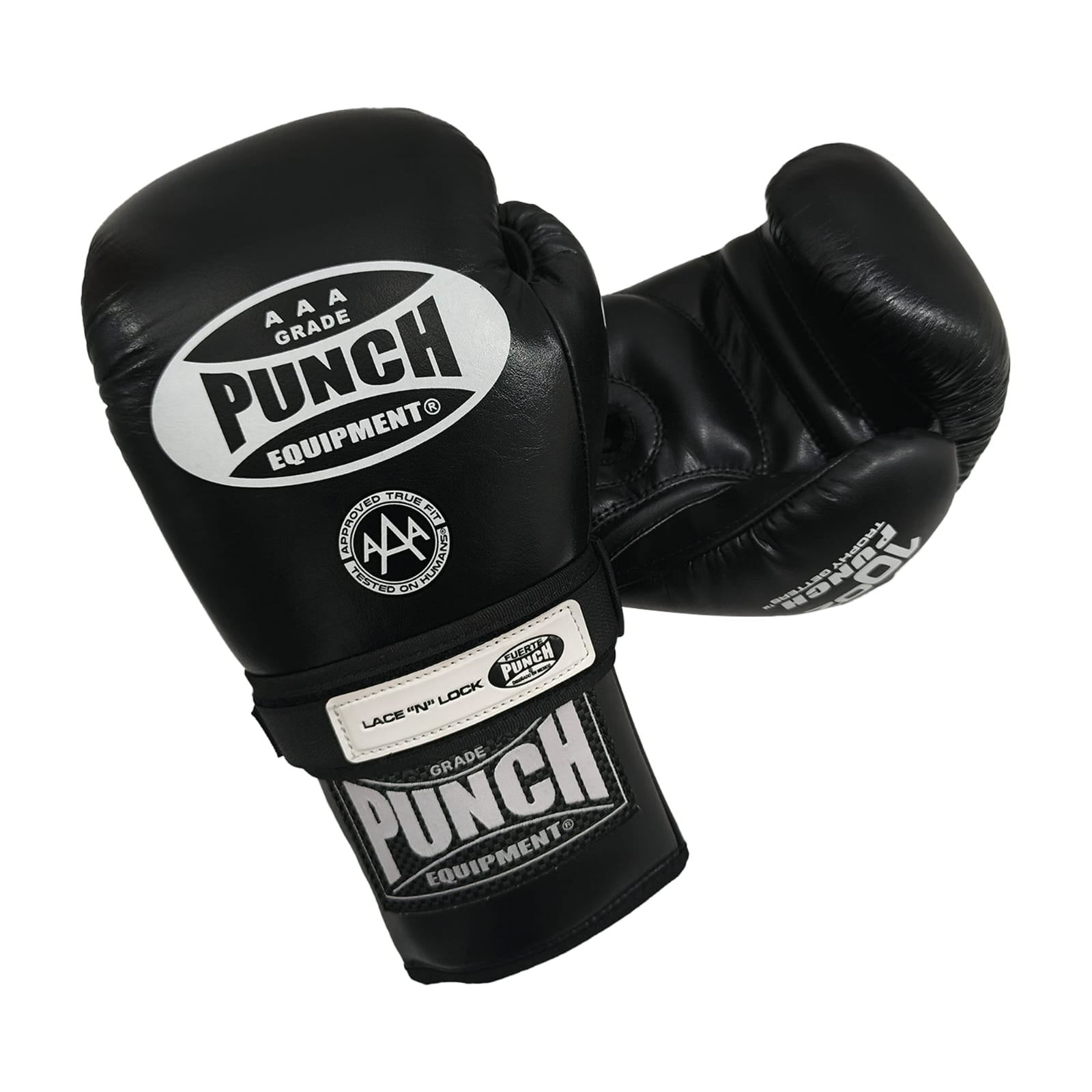 BOXING GLOVES - Trophy Getters® - LACE & LOCK - BLACK