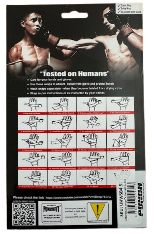 HAND WRAPS - Urban™ 4.5m - 3 SET - BLACK