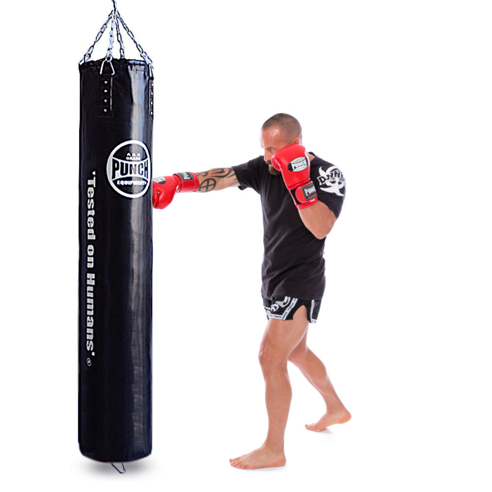 BOXING BAG - Trophy Getters® REFILLABLE - 6FT - BLACK (8698145145128)