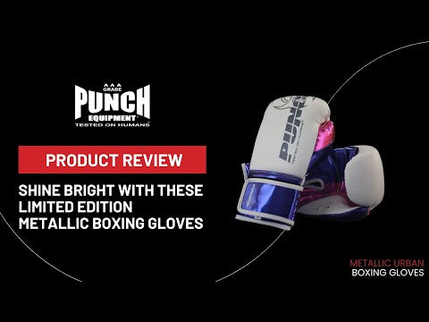 BOXING GLOVES - Metallic- 12oz - WHITE | GREEN | GOLD