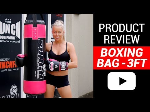 BOXING BAG - Urban™ - STRAPS - 3FT BLK/ RED