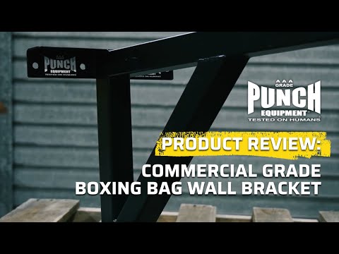 BOXING BAG WALL BRACKET - COMMERCIAL GRADE - BLACK