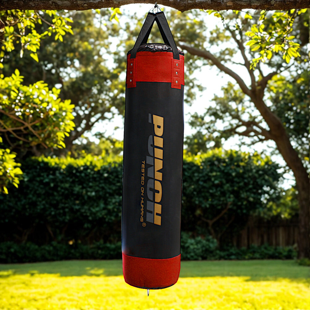 BOXING BAG - Urban™ - STRAPS - 6FT BLK/RED